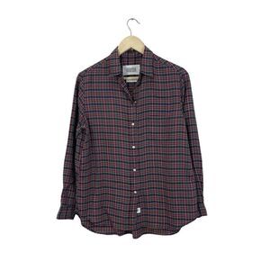 Grayson 3 Medium The Hero Shirt Button Front Plaid Long Sleeve Lyocell Womens